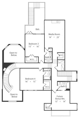 upper floor house blueprint