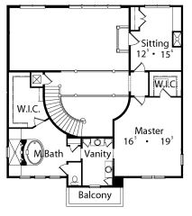 upper floor house blueprint