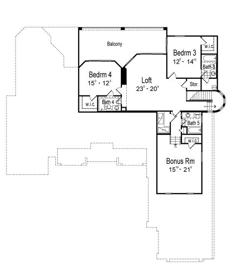 upper floor house blueprint