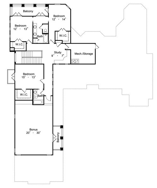 upper floor house blueprint