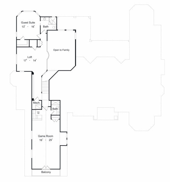 upper floor house blueprint