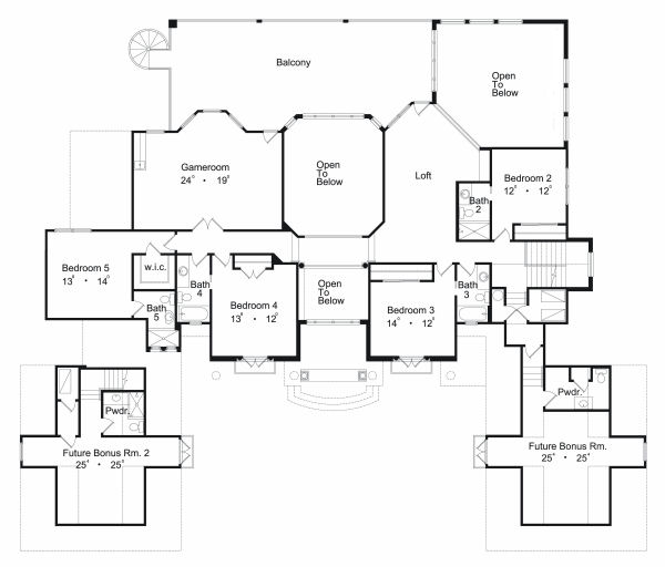 upper floor house blueprint