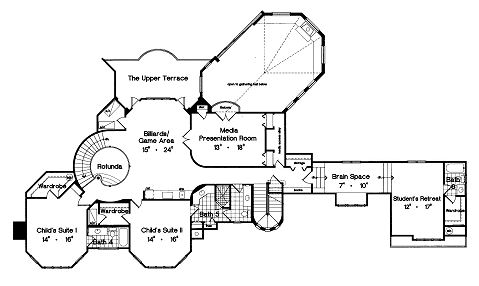 upper floor house blueprint