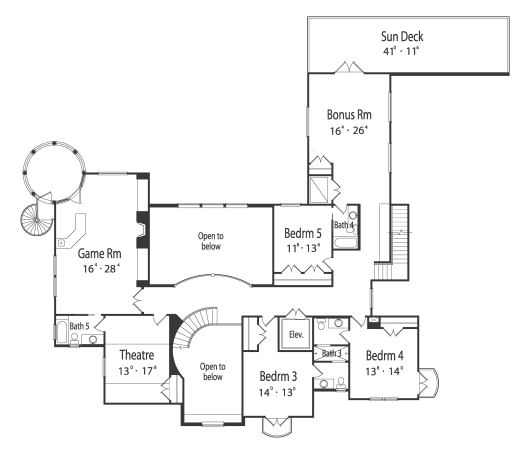 upper floor house blueprint