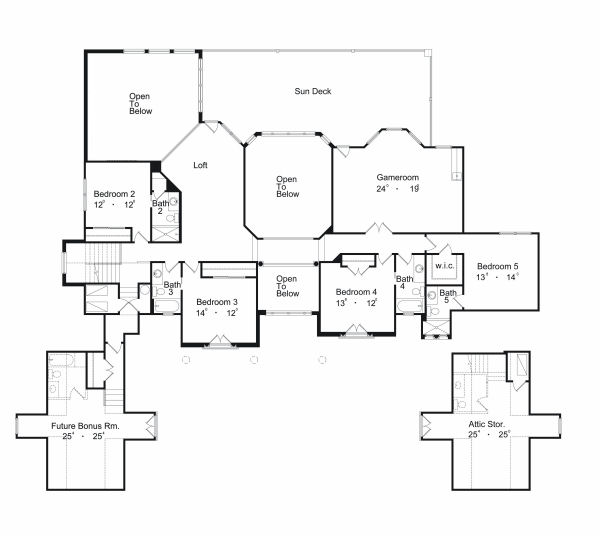 upper floor house blueprint