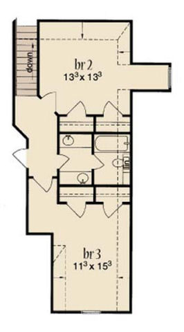 upper floor house blueprint