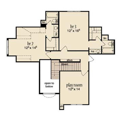 upper floor house blueprint