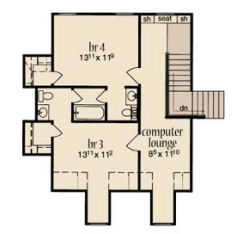 upper floor house blueprint