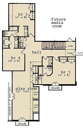 upper floor house blueprint