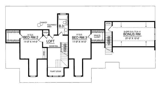 upper floor house blueprint