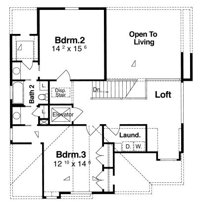 upper floor house blueprint
