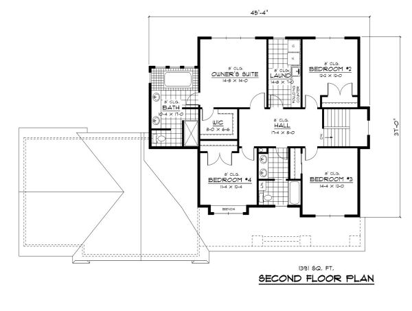 upper floor house blueprint
