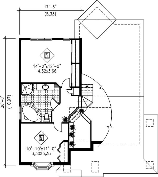 upper floor house blueprint
