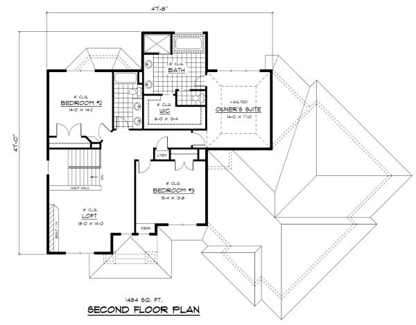 upper floor house blueprint