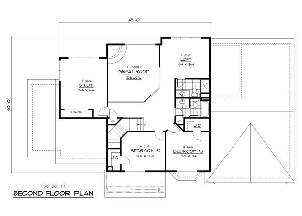 upper floor house blueprint