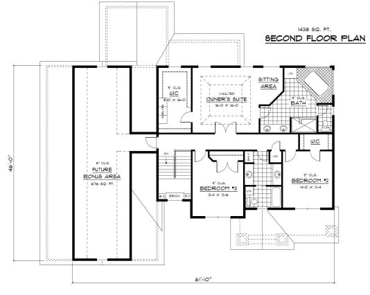 upper floor house blueprint
