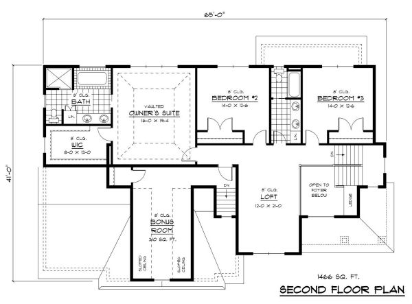 upper floor house blueprint