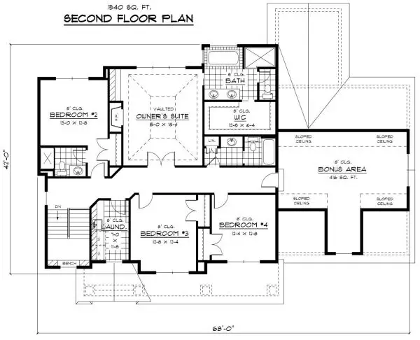 upper floor house blueprint