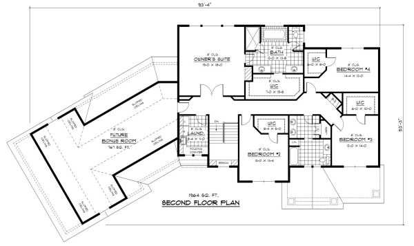 upper floor house blueprint