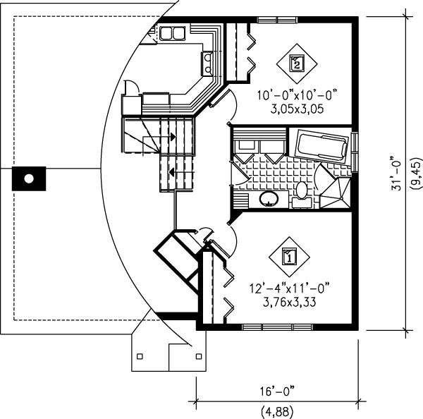 upper floor house blueprint