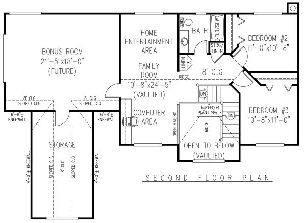upper floor house blueprint
