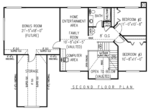 upper floor house blueprint
