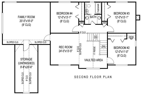 upper floor house blueprint