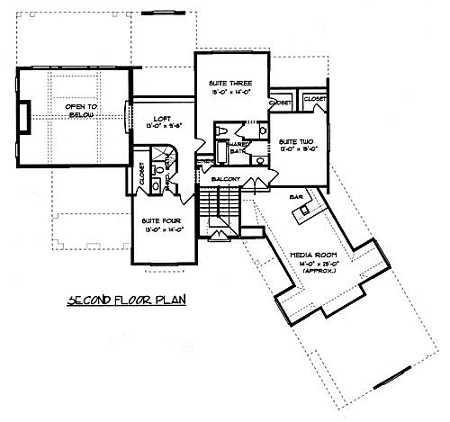 upper floor house blueprint
