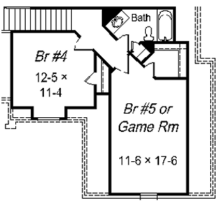 upper floor house blueprint