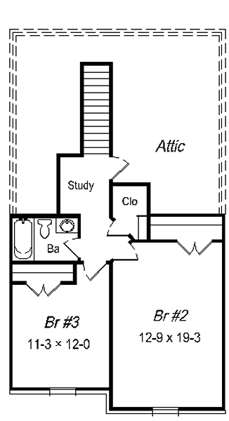 upper floor house blueprint