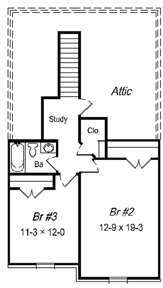 upper floor house blueprint