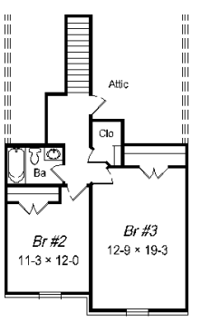 upper floor house blueprint