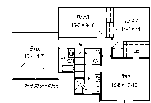 upper floor house blueprint