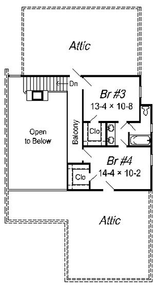 upper floor house blueprint