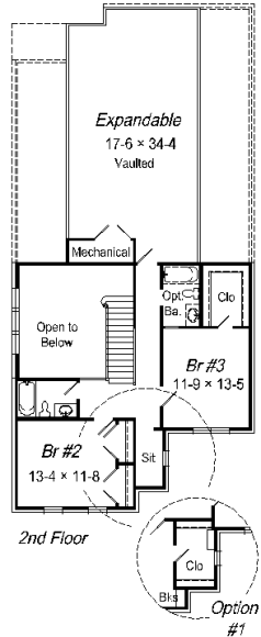 upper floor house blueprint