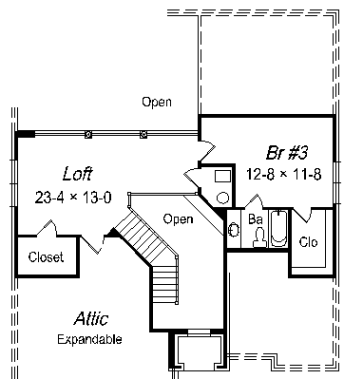 upper floor house blueprint