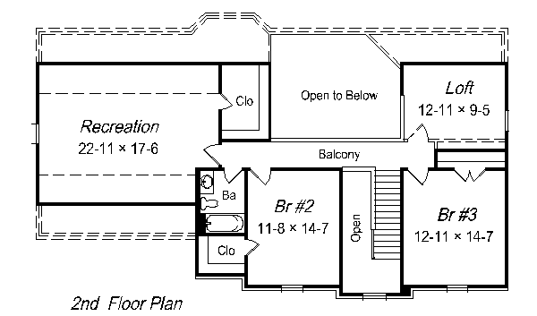 upper floor house blueprint