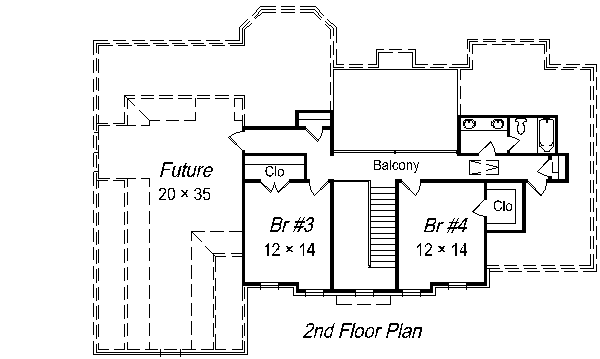 upper floor house blueprint