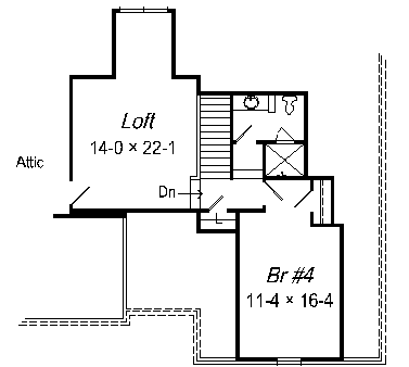 upper floor house blueprint