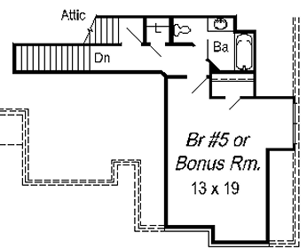 upper floor house blueprint