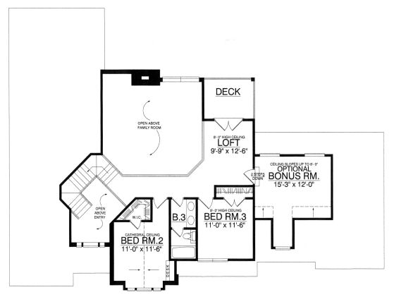 upper floor house blueprint