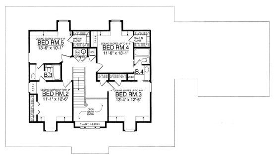 upper floor house blueprint