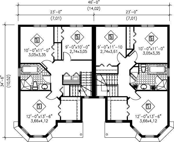 upper floor house blueprint