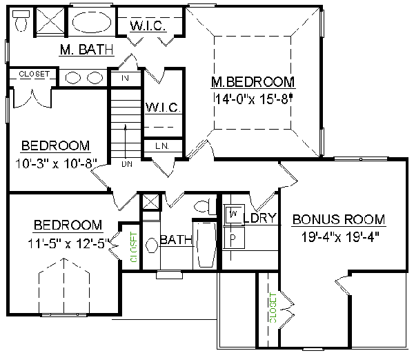 upper floor house blueprint