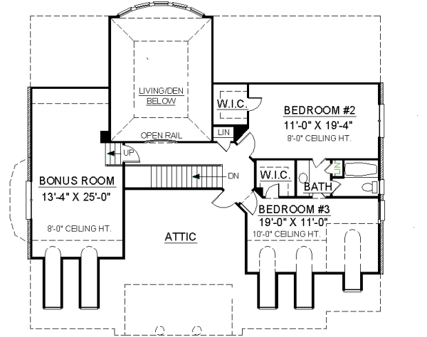 upper floor house blueprint