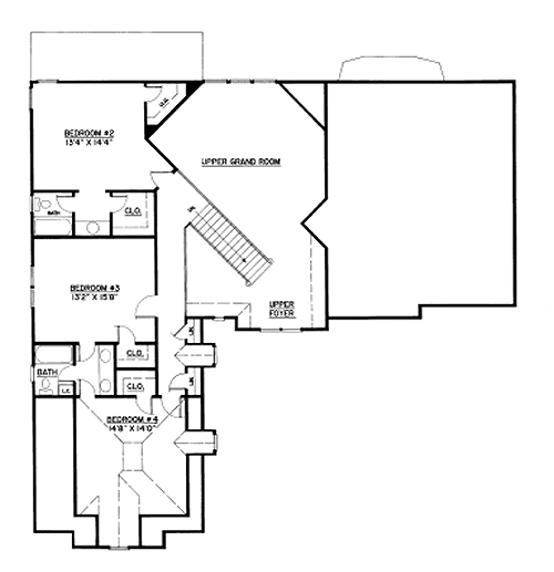 upper floor house blueprint