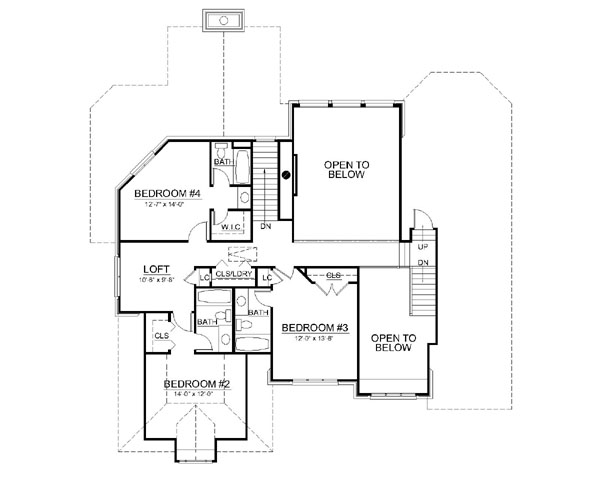 upper floor house blueprint