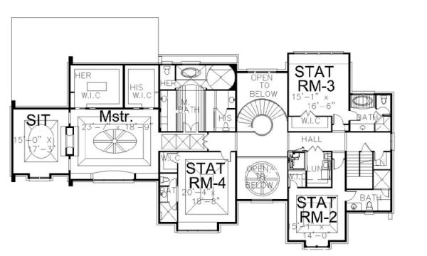 upper floor house blueprint
