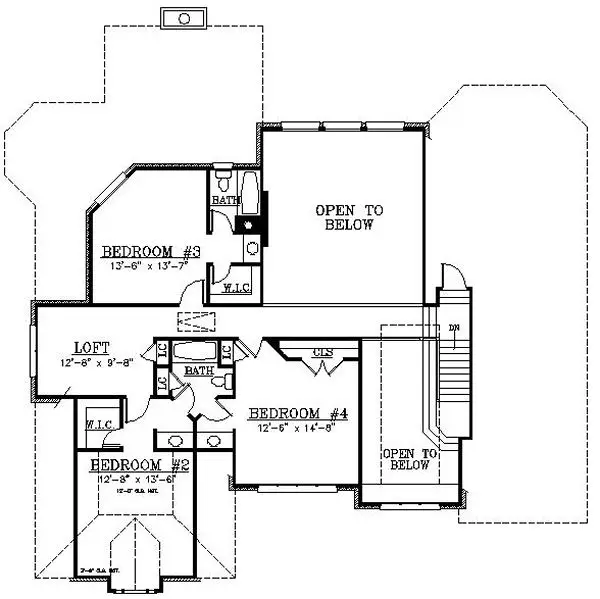 upper floor house blueprint