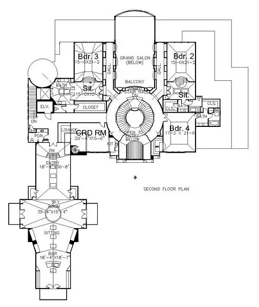 upper floor house blueprint